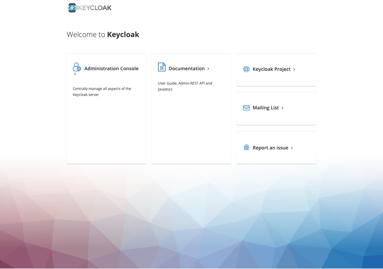 Keycloak identity provider login interface