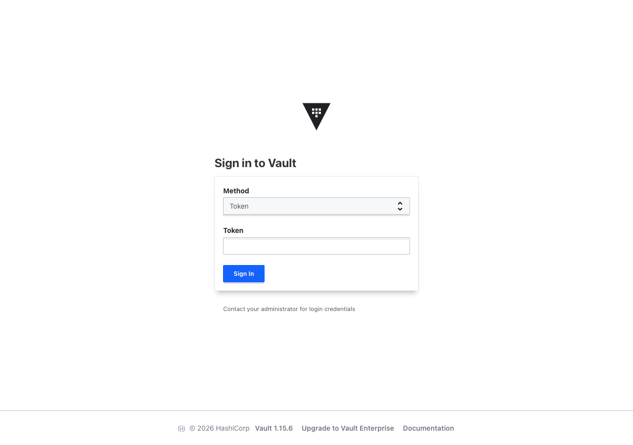HashiCorp Vault secrets management UI